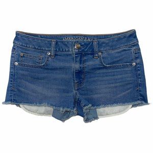 American Eagle Light Distressed Stretch Shorts 8
